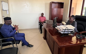 Dr. Justina Kordai Ansah, Mr. David Ahiadzro and Mr Luc Armand Bodea
