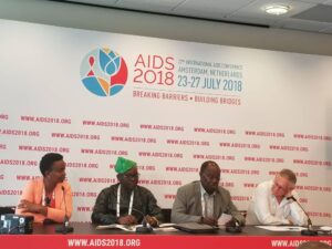 SAA holds Press Conference at AIDS 2018, Amsterdam