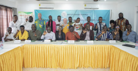 Group photograph of participants and facilitators during the Knowledge Exchange Workshop