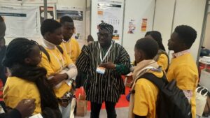 Mr. Bodea in Marseille during AFRAVIH with the Young Ambassadors of the Grandir Ensemble network