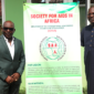 From left:. Luc Armand Bodea, ICASA Director/SAA Coordinator and Mr. Yatma Fall, President of the West Africa Federation of Persons with Disabilities