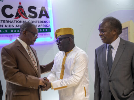 Minister of Health and Child Care, Hon. Dr. Douglas Mombeshora, • Director of the International Conference on AIDS and STIs in Africa Secretariat, Mr. Luc Armand Bodea