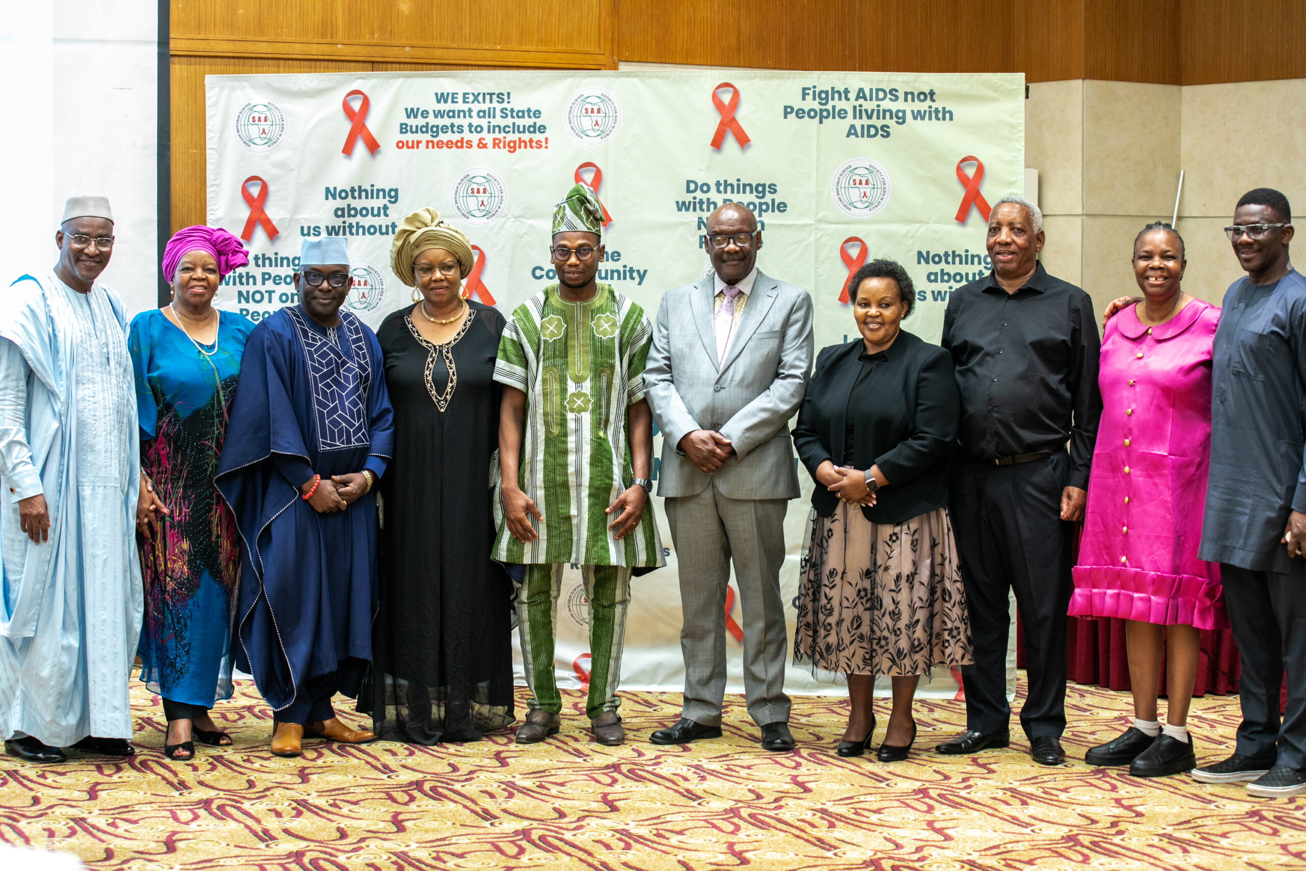 SAA Executive Board members, members of the Diplomatic corps with the Minister of Health, Benin