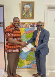 Dr. Samuel Ayisi Addo, Program Manager, National AIDS Control Programme, submits Ghana's Bid to Host ICASA 2025
