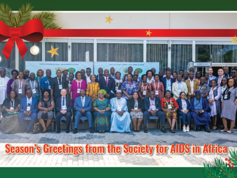 Season’s Greetings from the Society for AIDS in Africa | Vœux de la Société africaine Anti-Sida