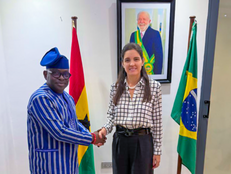 From left to right: ICASA Director, Mr. Luc Armand Bodea with Her Excellency Mariana Madeira