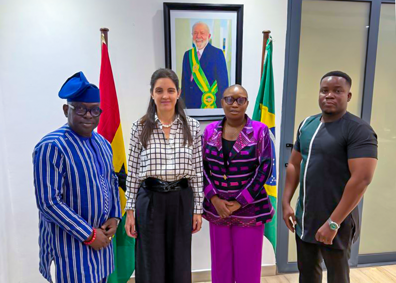 Society for AIDS in Africa delegation led by Mr. Luc Armand Bodea, Clemence Assogba, Chris Kwasi Nuatro with H.E. Mariana Madeira Society for AIDS in Africa delegation led by Mr. Luc Armand Bodea, Clemence Assogba, Chris Kwasi Nuatro with H.E. Mariana Madeira